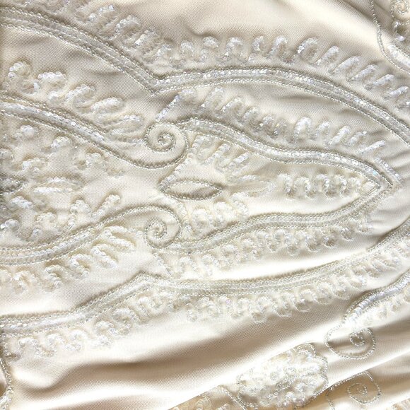 Pisarro Nights Beaded Cocktail/ Wedding/Holiday  Dress Size 6 - Picture 15 of 15